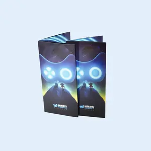 2024 hot sale customized A4 A5 folding flyer instruction pamphlet manual 4 colors offset paper printing for goods