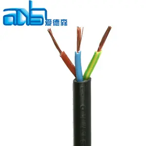 2 core 3 core flat/round cable H03VVH2-F/H03VV-F 70 degree 300V PVC insulation PVC jacket cable