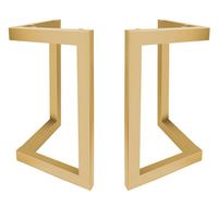Allemagne Banc à café en acier industriel de haute qualité pour la maison Restaurant Pieds de table en or pour ordinateur Pieds de table en métal