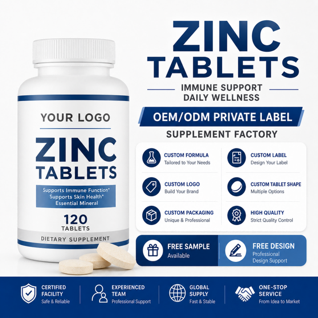 Zinc Tablets Manufacturer Supplier Private Label Custom Formula Wholesale Bulk for Global Wellness Brand Buyers OEM ODM B2B