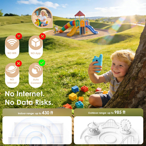 Fotocamera e Walkie Talkie per Bambini 2.4G 20MP Doppia Lente 2-in-1 con Sensore CMOS MicroSD Messa a Fuoco Fissa Video Full HD Chiamata Bidirezionale - Product Image 4