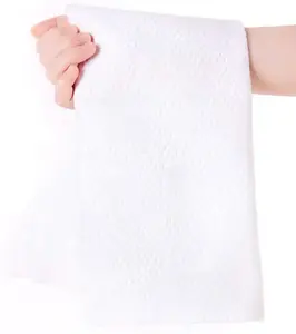 Super Absorbent Bath Towel Non Woven Disposable Bath Towels Environmental Friendly White Bath Towels For Hotels