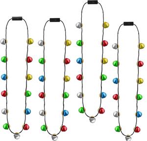 Light up Colar de Natal 13 Bells Natal Jingle Bells Colares para Mulheres Homens 3 Modos <span class=keywords><strong>Christmas</strong></span> Party Favors Presentes - Product Image 1