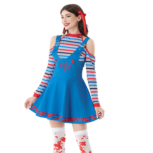 チャッキードレス衣装大人女の子女性用ファンシードレスハロウィーンカーニバルコスチュームコスプレ漫画ポリエステル - Product Image 2