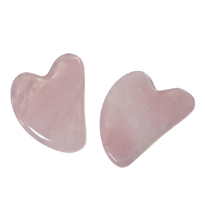 Outils de beauté en quartz rose, pierre de massage Gua Sha pour le lifting du visage - Product Image 1