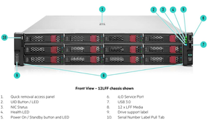Processeur robuste HPE Proliant DL380 GEN11 12LFF Intel Xeon Gold 5403N 2*1800W 2U Rack Dl380 Gen11 Server pour la formation à l'IA - Product Image 4