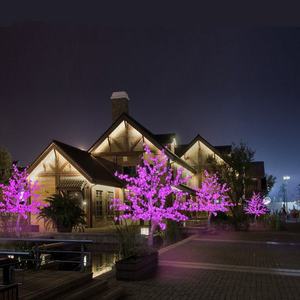Iluminación LED de árbol de cerezo Artificial realista para decoración de jardín interior/exterior, iluminación de vacaciones de Navidad, Parque decorativo - Product Image 6