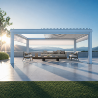 Hochbelastbares Pergola-Halterungsset 6x6 Pfostenbasis Aluminium Lamellendach Pavillon-Teile für Robuste Outdoor-Pavillon-Konstruktion