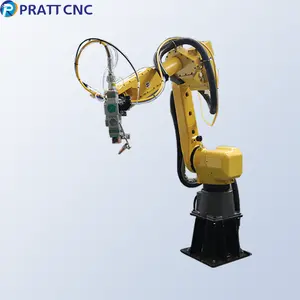 Kaynak için Pratt otomatik 6 eksen endüstriyel Robot kolu Fiber lazer robotik KAYNAK MAKINESİ