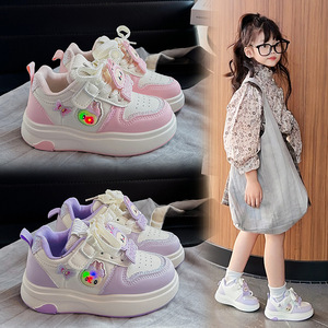 Scarpe da <span class=keywords><strong>bambina</strong></span> Labu 2026 Nuove Scarpe da Principessa Autunnali per Bambini con Suola Morbida Bianche Sneakers da <span class=keywords><strong>Bambina</strong></span> con Chiusura a Strappo - Product Image 2