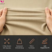 Tela de 300 g/m² con 64 % de Ácido Hialurónico y 36 % de Spandex, Tela Elástica Transpirable y Fresca para el Cuidado de la Piel, para Leggings de Yoga y Prendas Moldeadoras