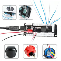Offre Spéciale : Boutons de Console de Jeu d'Arcade en Acier Inoxydable, Joystick 4/8 Directions, Carte Encodeur USB à Latence Nulle, Rechargeable, Personnalisable, DIY