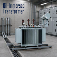 Transformateur de distribution triphasé immergé dans l'huile S11 50KVA 80KVA 100KVA 125KVA 6kV 10kV