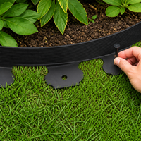 Bordure de jardin flexible en plastique vert de haute qualité Taurus, prix de gros, installation sans creuser
