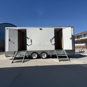 Toilettes publiques portables à 2 postes avec douche, remorque de toilettes mobiles de luxe VIP, remorques sanitaires, toilettes portables - Product Image 1