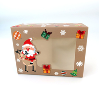Boîtes directes d'usine boîtes à gâteaux de couleur personnalisées colorées en gros boîtes de papier de Noël personnalisées en ligne