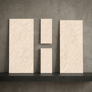 600x1200mm White Glossy Glazed Porcelain Slab <b>Tiles</b> For Interior Wall And Floor Decoration - Product Image 3