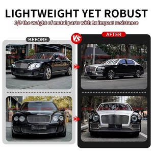 ชุดแต่งรอบคันสไตล์ปี 2024 วัสดุ PP+เหล็ก สำหรับ Bentley Flying Spur ประกอบด้วยกันชนหน้า บังโคลน ฝากระโปรง กันชนหลัง - Product Image 2