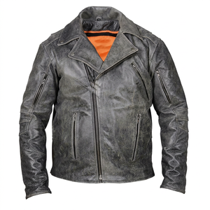 Men's Motorcycle Leather Riding <b>Jacket</b> Super Anti-fall Coat Protective Cowhide Genuine Leather <b>Racing</b> <b>Jacket</b> - Product Image 1