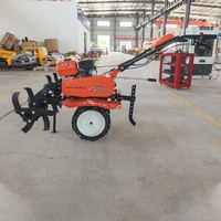 Motoculteur EP900C(170F) 7HP à essence, entraînement par chaîne, rouge, haute productivité et haute sécurité
