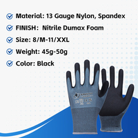 Gants de travail en nitrile enduits de mousse XINGYU Dumax, qualité alimentaire, durables, adhérence ferme, réparation automobile, antidérapants