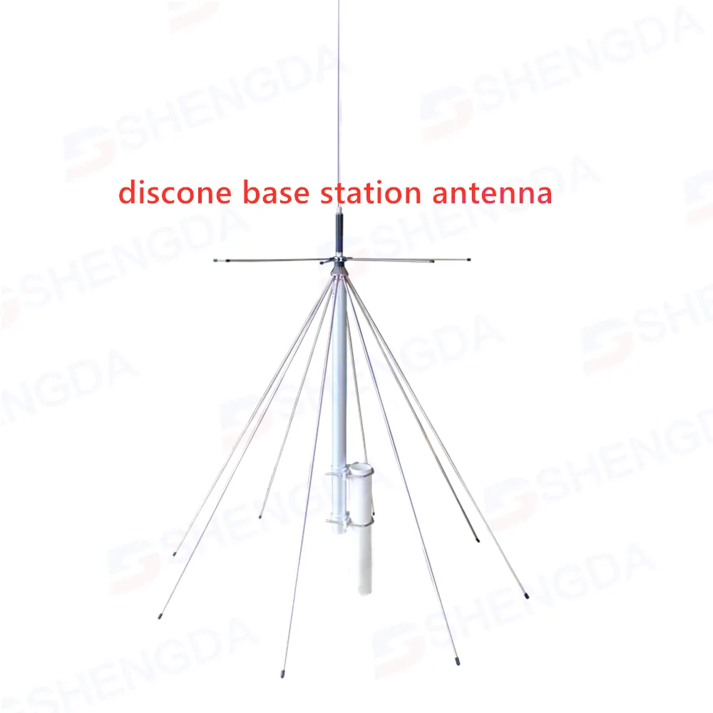 (25-3000 MHz) חשמלית Discone רחב להקת בסיס אנטנה