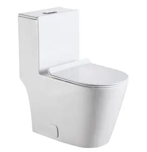 Di alta Qualità di Stile Moderno CE di Ceramica Bianco Sifone WC Pavimento Del Bagno Sanitari Ware Set Toilette Vicino Accoppiato WC