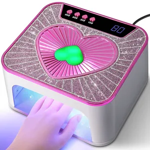 Lampe à LED UV pour ongles, 45 LED, lampe de séchage pour vernis gel, machine de séchage avec capteur automatique, lampe à LED UV en forme de cœur, outil de séchage - Product Image 1