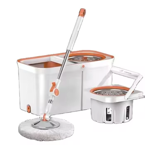 Dooso Factory OEM ODM Vente entière de tiges en acier inoxydable avec essorage en microfibre Magic Mop et seau pour le nettoyage des sols de la maison - Product Image 1