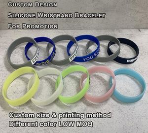 Design Cheap Customized Advertising Gifts Custom Soft Rubber Wrist Band Silicone <b>Bracelet</b> Silicone Wristbands With Debossed Logo - Product Image 4