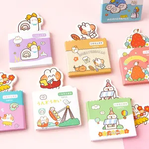 New Arrivals Pocket Standing Sticky Notes Cartoon Cute Sticky Notes Kawaii Stationery Memo Pads