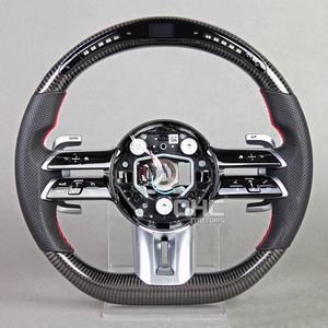 Conjunto de volantes viejos a nuevos para Mercedes Benz <span class=keywords><strong>Amg</strong></span> Gt <span class=keywords><strong>S</strong></span> 2021 <span class=keywords><strong>2022</strong></span> 2023 Led Rpm volante de fibra de carbono Real - Product Image 2