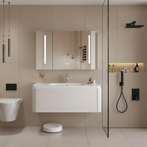 Conjunto <span class=keywords><strong>de</strong></span> Mueble <span class=keywords><strong>de</strong></span> Baño <span class=keywords><strong>con</strong></span> Espejo Inteligente YIDA, 32/40 Pulgadas, Mueble <span class=keywords><strong>de</strong></span> <span class=keywords><strong>Pared</strong></span> <span class=keywords><strong>con</strong></span> Desagüe <span class=keywords><strong>de</strong></span> Cobre y Lavabo <span class=keywords><strong>de</strong></span> Cerámica - Product Image 2