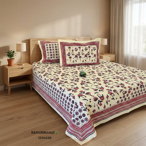 Wholesale Price Export Discharge Print Bedding Set Cotton <b>Bed</b> Sheet Set Pillow <b>Covers</b> 110x110 Bedding for Home Hotel - Product Image 3