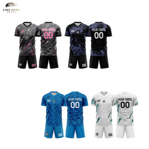 Maillots de football et uniformes de soccer personnalisés à manches courtes pour l'été, séchage rapide, respirants, unisexes, pour adultes - Product Image 2
