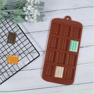 Premium Silicone Flip Candy Mold, Square <b>Slice</b> DIY Baking Tool for Handmade Thin Chocolate - Product Image 1