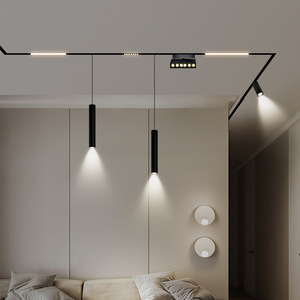 ระบบไฟติดตามราง LED สีดำทันสมัย 6000K แสงเดย์ไลท์ CRI 90 โคมไฟเพดานสำหรับร้านค้าปลีก รับประกัน 3 ปี ใช้ไฟ AC 220V หรือไฟอื่นๆ ได้ ปรับความสว่างได้ - Product Image 4