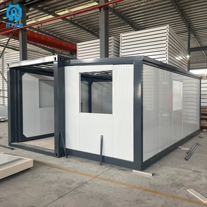 Rumah Kontainer Ekspansi 20ft, Kantor Bergerak Prefab, Rumah Lipat Modular, Panel Sandwich Buatan <span class=keywords><strong>China</strong></span> - Product Image 2