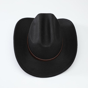 Sombrero Fedora Occidental Clásico Unisex Personalizado al por Mayor con Patrón Étnico, Decoración de Cinturón con Estampado de Cabeza de Toro, Gorra de Vaquero Retro - Product Image 5