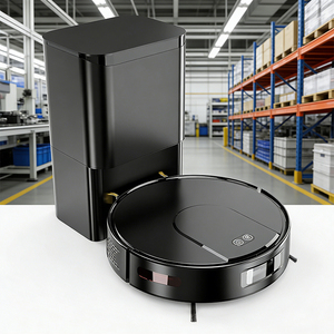 GEERLEPOL V2G-SJ <b>Robot</b> <b>Vacuum</b> Cleaner Mopping Function Smart Wet/Dry Mopping HEPA Filter App-Controlled Self-Emptying for Hotel - Product Image 1