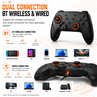 Control de Juego Inalámbrico S104 BT con Joystick 3D Hall, Control de Movimiento de 9 Ejes, Compatible con Switch 2/Android/IOS/PC/TV Box