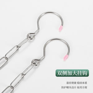 Corde à linge en acier inoxydable avec crochet à chaîne, durable pour sécher les vêtements et la literie, fabriquée à Chaozhou - Product Image 1