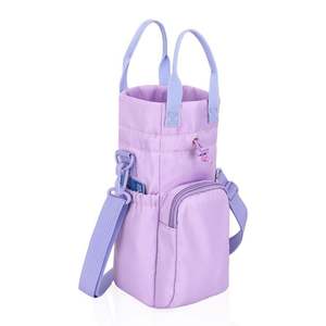 Vente en gros de porte-bouteille d'eau 2-en-1 personnalisé, design bandoulière avec sangle réglable, multifonctionnel pour les activités de plein air - Product Image 1