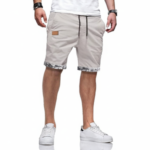 2025 26 Men <b>Shorts</b> Summer Solid Mens Slim Beach <b>Shorts</b> Cotton Casual Male Elastic Waist <b>Shorts</b> Jogger <b>Short</b> <b>Sweatpants</b> - Product Image 1