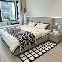 Modernes Luxuriöses Italienisches Design Kingsize-Bett mit Hochwertigen Schlafzimmermöbeln Holzrahmen Weiche Stoffpolsterung Neue Kollektion