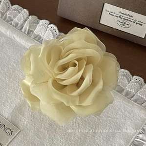 Pinza de Pelo de Alta Gama con Diseño de Flor de Camelia, Estilo Dulce, Accesorio de Acetato para Niñas, Venta al por Mayor DZ - Product Image 5