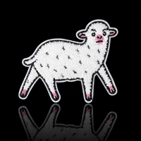 Vente en gros de patchs brodés en chenille personnalisés avec logo d'animaux mignons pour uniformes