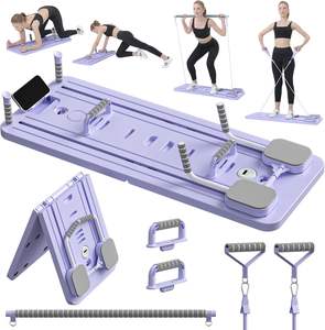 Planche de Pilates pliable multifonctionnelle pour usage domestique, appareil portable d'entraînement abdominal, ensemble de planches de Pilates pliables pour la remise en forme - Product Image 5