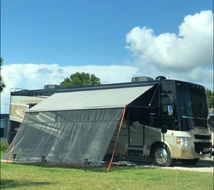 NHCX Caravan <span class=keywords><strong>Auvent</strong></span> Noir 15 'X 9' Drop RV <span class=keywords><strong>Auvent</strong></span> RV Accessoires Extérieurs - Product Image 3
