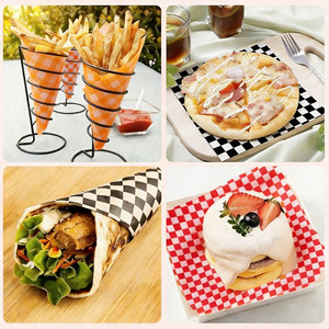 Papier d'emballage de luxe noir pour traiteur, idéal pour pique-nique en extérieur, sandwichs, burgers, shawarmas – Personnalisable – Prix de gros - Product Image 6